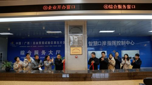 中國（廣西）自由貿易試驗區崇左片區代辦商標業務受理點揭牌成立，助力區域貨物進出口發展